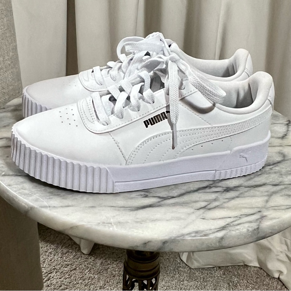 Puma Carina 2.0 Sneaker - Women's Puma White Leather Sneaker Size 7.5